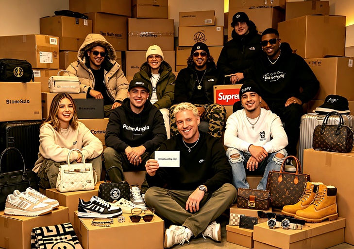 Large group haul of reps ordered through CNFans as Pandabuy alternative including Jordan 1s Yeezy and streetwear